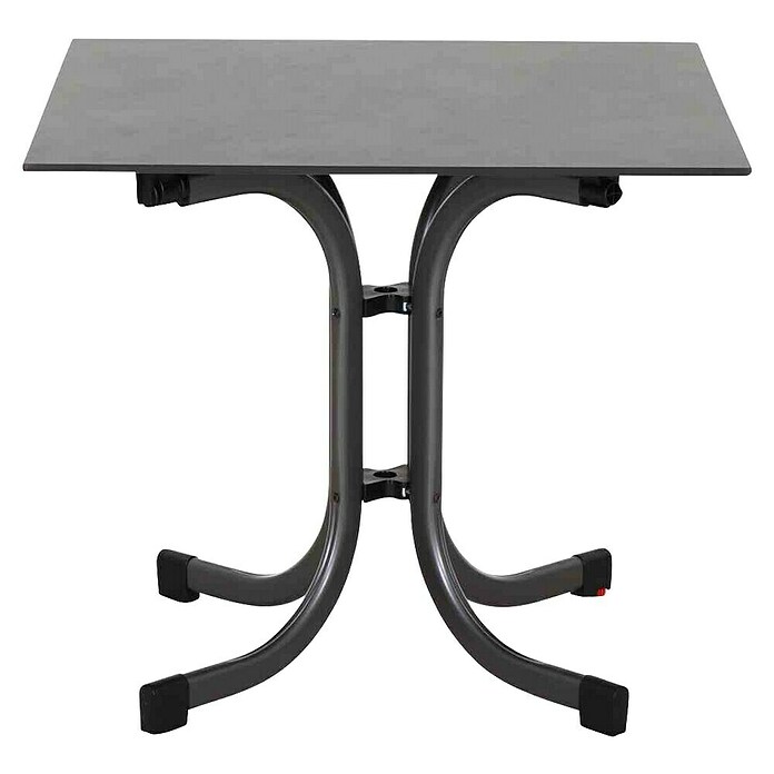Siena Garden Urban Lights Gartenmöbel-Set District Sessel/Sola Tisch (Tisch (L x B x H): 80 x 80 x 70 cm, Sessel (L x B x H): 50 x 60 x 81 cm, 5 -tlg., Polypropylen, Grau/Anthrazit, Stapelbar) | BAUHAUS