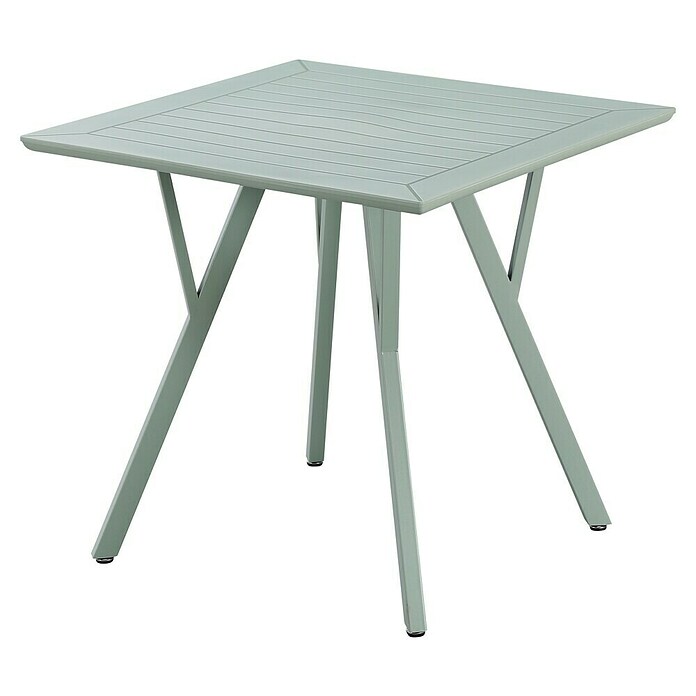 Sunfun Vrtna miza  (Do x Š x V: 80 x 80 x 75 cm, Polipropilen, Prašno barvano jeklo, Zelena) | 8260 - Tische Kst | ICAA - Sommermöbel Tische | ICA - Sommermöbel | IC - Freizeit im Garten | I - Stadtgarten | BAUHAUS