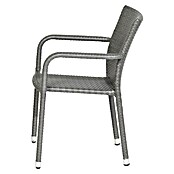 Gardamo Stapelstuhl Minas im Set (2 Stk., 100% Polyethylen, Grau, B x T x H: 56 x 60 x 83 cm) | BAUHAUS