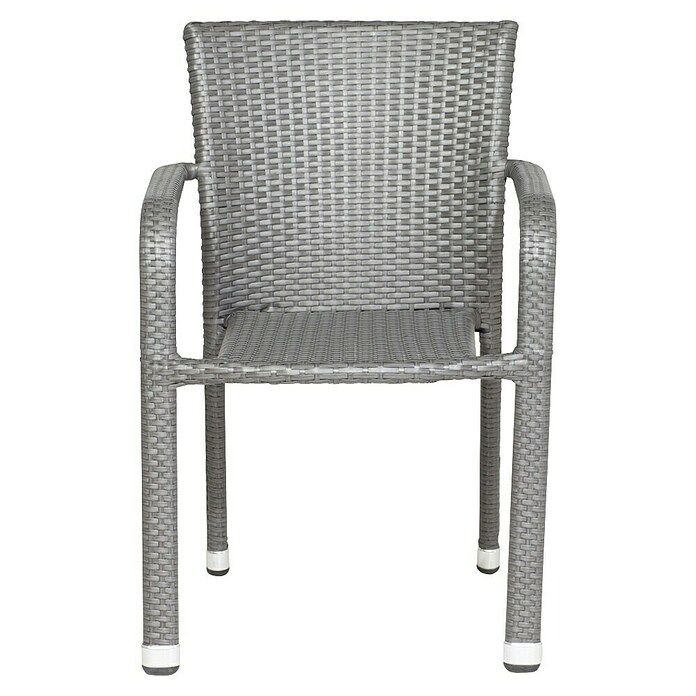 Gardamo Stapelstuhl Minas im Set (2 Stk., 100% Polyethylen, Grau, B x T x H: 56 x 60 x 83 cm) | BAUHAUS