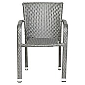 Gardamo Stapelstuhl Minas im Set (2 Stk., 100% Polyethylen, Grau, B x T x H: 56 x 60 x 83 cm) | BAUHAUS