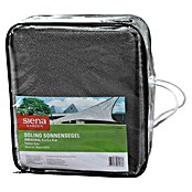 Siena Garden Sonnensegel Solino inkl. Zubehör-Set (L x B: 500 x 500 cm, Grau, Dreieckig) | BAUHAUS
