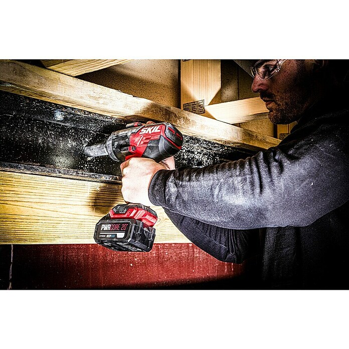 Skil PWRCore 20V Accuslagschroevendraaier + Gratis Accu Compressor (20 V, Excl. accu) | BAUHAUS