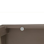 Siena Garden Urban Lights Gartenmöbel-Set Square Sessel/Paco Tisch (Sessel (L x B x H): 56 x 56 x 80 cm, Tisch (L x B x H): 140 x 90 x 71 cm, 5 -tlg., Polypropylen, Melamin, Taupe/Anthrazit) | BAUHAUS