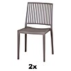 Siena Garden Urban Lights Stapelstuhl Set Lane (2 Stk., Polypropylen, Stapelbar, Taupe, B x T x H: 46 x 56 x 80 cm) | BAUHAUS