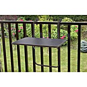Alco Balkon-Hängetisch (L x B: 60 x 40 cm, Stahl, Kunststoff, Anthrazit, Klappbar) | BAUHAUS