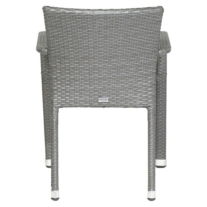 Gardamo Stapelstuhl Minas im Set (2 Stk., 100% Polyethylen, Grau, B x T x H: 56 x 60 x 83 cm) | BAUHAUS