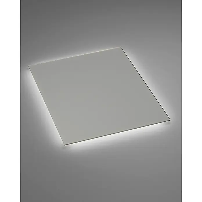 LedImex Espejo con luz Suecia - 120 x 80 cm - Lámpara de techo LED cuadrada moderna y elegante. La luz es suave y uniforme, creando un ambiente agradable. Ideal para cualquier habitación.