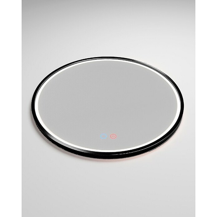 LedImex Espejo con luz LED Paris (Diámetro: 60 cm, Sensor, Negro) | BAUHAUS