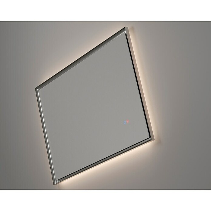 LedImex Espejo con luz LED California (140 x 80 cm, Sensor, Función antivaho, Black gun metal) | BAUHAUS