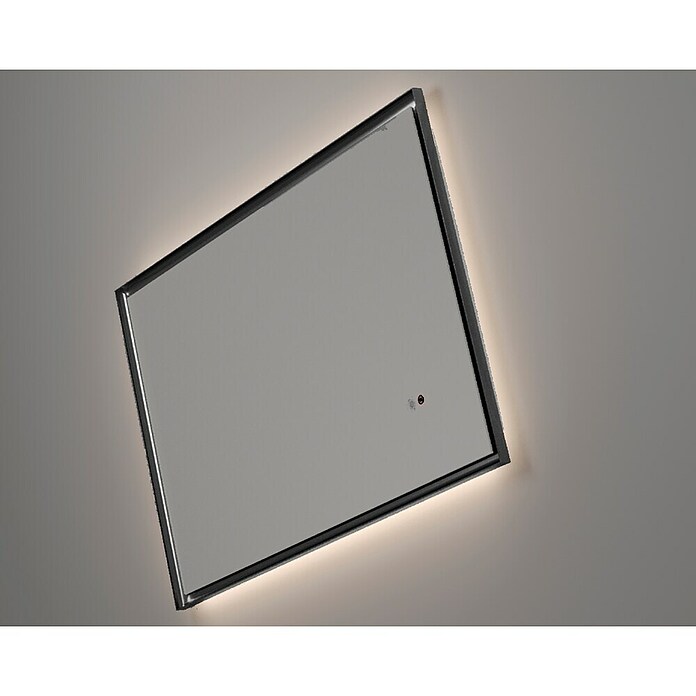 LedImex Espejo con luz LED California (140 x 80 cm, Sensor, Función antivaho, Negro) | BAUHAUS