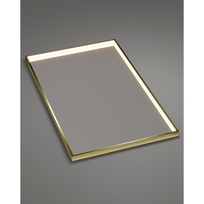 LedImex Espejo con luz LED Ability (100 x 80 cm, Oro) | BAUHAUS