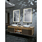 LedImex Espejo con luz LED Ability (100 x 80 cm, Oro) | BAUHAUS