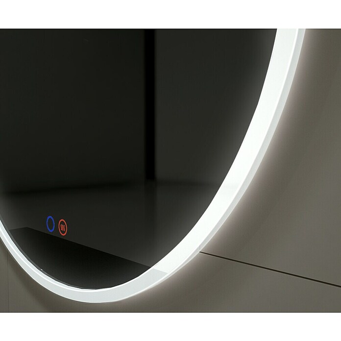LedImex Espejo con luz LED Atenas (Diámetro: 60 cm, Sensor, Función antivaho) | BAUHAUS