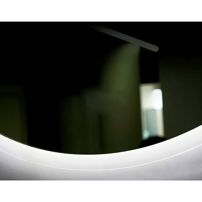 LedImex Espejo con luz Bélgica - Diámetro: 50 cm - Espejo redondo con iluminación posterior, que añade un toque moderno y elegante a cualquier habitación. La iluminación proporciona una luz suave y difusa.