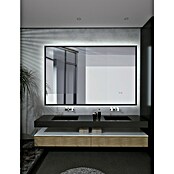 LedImex Espejo con luz LED California (140 x 80 cm, Sensor, Función antivaho, Negro) | BAUHAUS