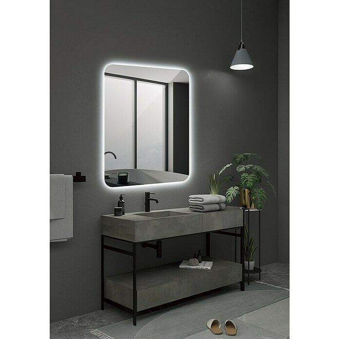 LedImex Espejo con luz LED Dinamarca (100 x 80 cm) | BAUHAUS