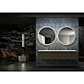 LedImex Espejo con luz LED Fun (Diámetro: 60 cm, Sensor, Función antivaho, Oro) | BAUHAUS