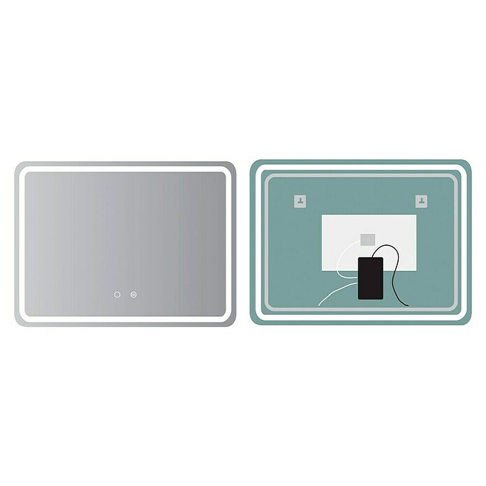 LedImex Espejo con luz LED Grecia (90 x 80 cm) | BAUHAUS