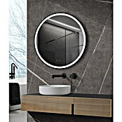 LedImex Espejo con luz LED Paris (Diámetro: 60 cm, Sensor, Negro) | BAUHAUS