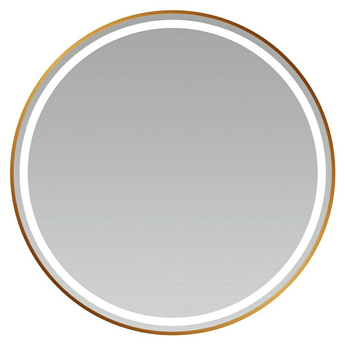 LedImex Espejo con luz LED Paris (Diámetro: 60 cm, Sensor, Oro rosa) | BAUHAUS