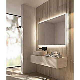 LedImex Espejo con luz LED Suecia (90 x 80 cm)