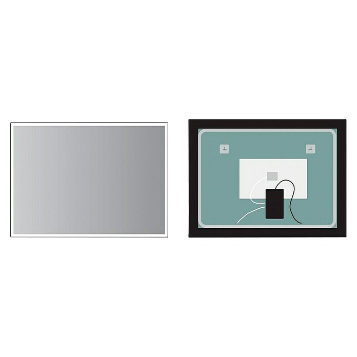 LedImex Espejo con luz LED Suiza (140 x 50 cm, Sensor, Función antivaho) | BAUHAUS