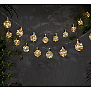 BAUHAUS LED-Solar-Lichterkette Shine (Außen, 4,8 m, Warmweiß)