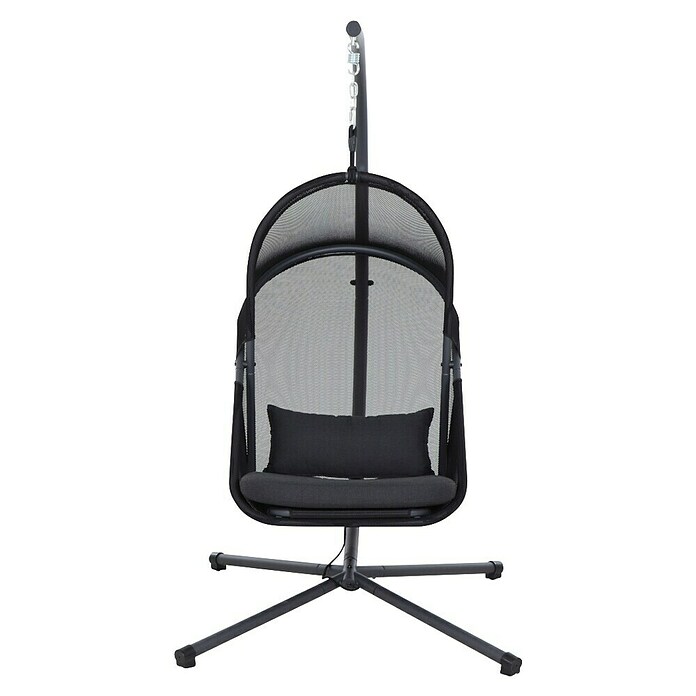 Siena Garden Hängesessel Yobaya mit Schutzhülle (L x B x H: 106 x 123 x 195 cm, Schwarz) | BAUHAUS