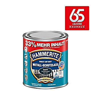 Hammerite Metall-Schutzlack (Anthrazitgrau, 1 l, Matt, Lösemittelbasiert)