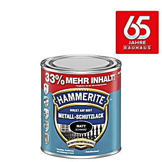 Hammerite Metall-Schutzlack (Schwarz, 1 l, Matt, Lösemittelbasiert)