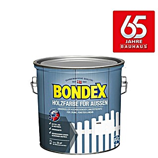 Bondex Holzschutzfarbe für Außen (Weiß, 2,5 l, Seidenglänzend)