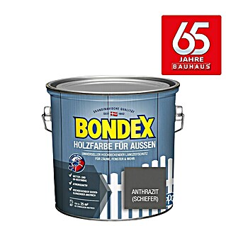 Bondex Holzschutzfarbe für Außen (Anthrazit, 2,5 l, Seidenglänzend)