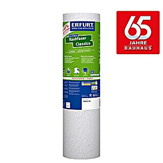 Erfurt Classico Raufasertapete Jubi-Rolle (Weiß, Korngröße: Mittel, 33 x 0,53 m)