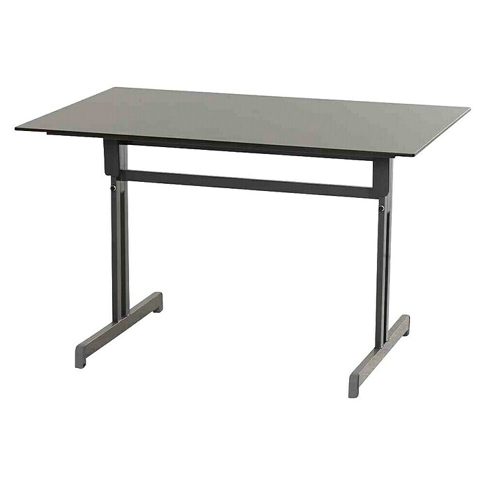 Alco Gartentisch (L x B x H: 120 x 80 x 74 cm, Stahl, Anthrazit, Klappbar) | BAUHAUS
