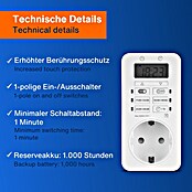REV Zeitschaltuhr Easy+ (Digital, Weiß, 3 680 W) | BAUHAUS