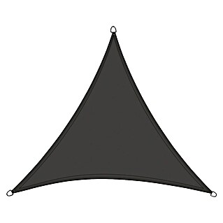 Siena Garden Sonnensegel Solino inkl. Zubehör-Set (L x B: 360 x 360 cm, Grau, Dreieckig)