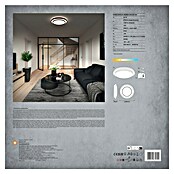 Osram LED-Deckenleuchte rund Berlin (24 W, Ø x H: 39 x 7,8 cm, Schwarz, Warmweiß) | BAUHAUS