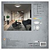 Osram LED-Deckenleuchte rund Berlin (16 W, Ø x H: 29,3 x 6,5 cm, Schwarz, Warmweiß) | BAUHAUS