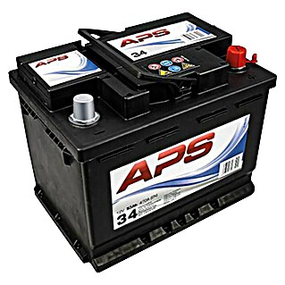 Autobatterie APS 12V/53AH KSN 12 (53 Ah, 12 V, Schwarz)
