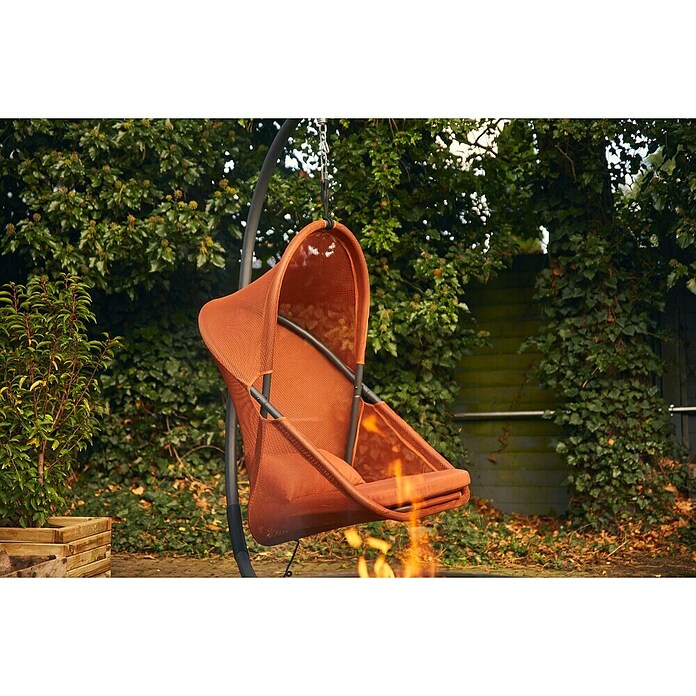 Siena Garden Hängesessel Yobaya mit Schutzhülle (L x B x H: 106 x 123 x 195 cm, Rot) | BAUHAUS