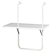 Alco Balkon-Hängetisch (L x B: 60 x 40 cm, Stahl, Kunststoff, Weiß, Klappbar) | BAUHAUS