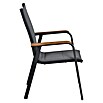 Siena Garden Stapelstuhl Tesoro (4 Stk., Ranotex®-Gewebe, Stapelbar, Anthrazit, B x T x H: 62,5 x 68 x 98 cm) | BAUHAUS