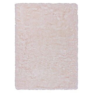 Kayoom Hochflorteppich Crown (Weiß/Puderrosa, 150 x 80 cm, 100 % Polyester)
