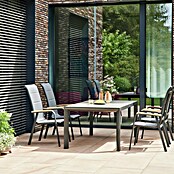 Siena Garden Stapelstuhl Tesoro High Back (2 Stk., Ranotex®-Gewebe, Stapelbar, Anthrazit, B x T x H: 62,5 x 70,5 x 110 cm) | BAUHAUS