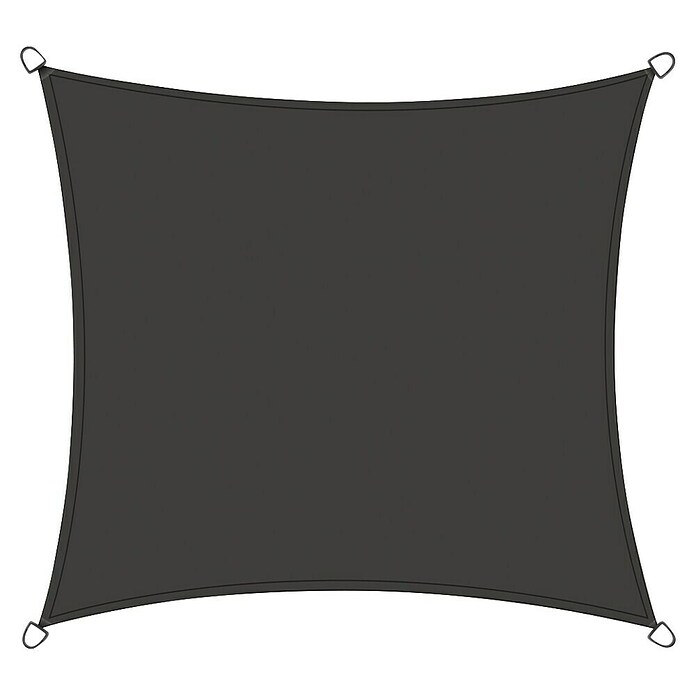 Siena Garden Sonnensegel Solino inkl. Zubehör-Set (L x B: 360 x 360 cm, Natur, Quadratisch) | BAUHAUS