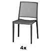 Siena Garden Urban Lights Stapelstuhl Set Square (4 Stk., Polypropylen, Stapelbar, Grau, B x T x H: 56 x 56 x 80 cm) | BAUHAUS