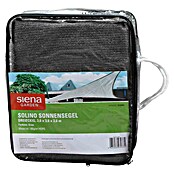 Siena Garden Sonnensegel Solino inkl. Zubehör-Set (L x B: 360 x 360 cm, Grau, Dreieckig) | BAUHAUS