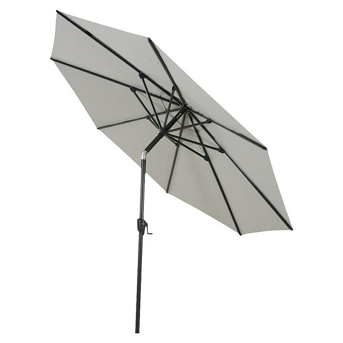 Siena Garden Marktschirm rund Bosco (Hellgrau, Durchmesser Bespannung: 300 cm) | BAUHAUS
