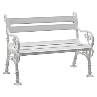 Blome Linderhof Gartenbank (B x T x H: 115 x 60 x 85 cm, Weiß)
